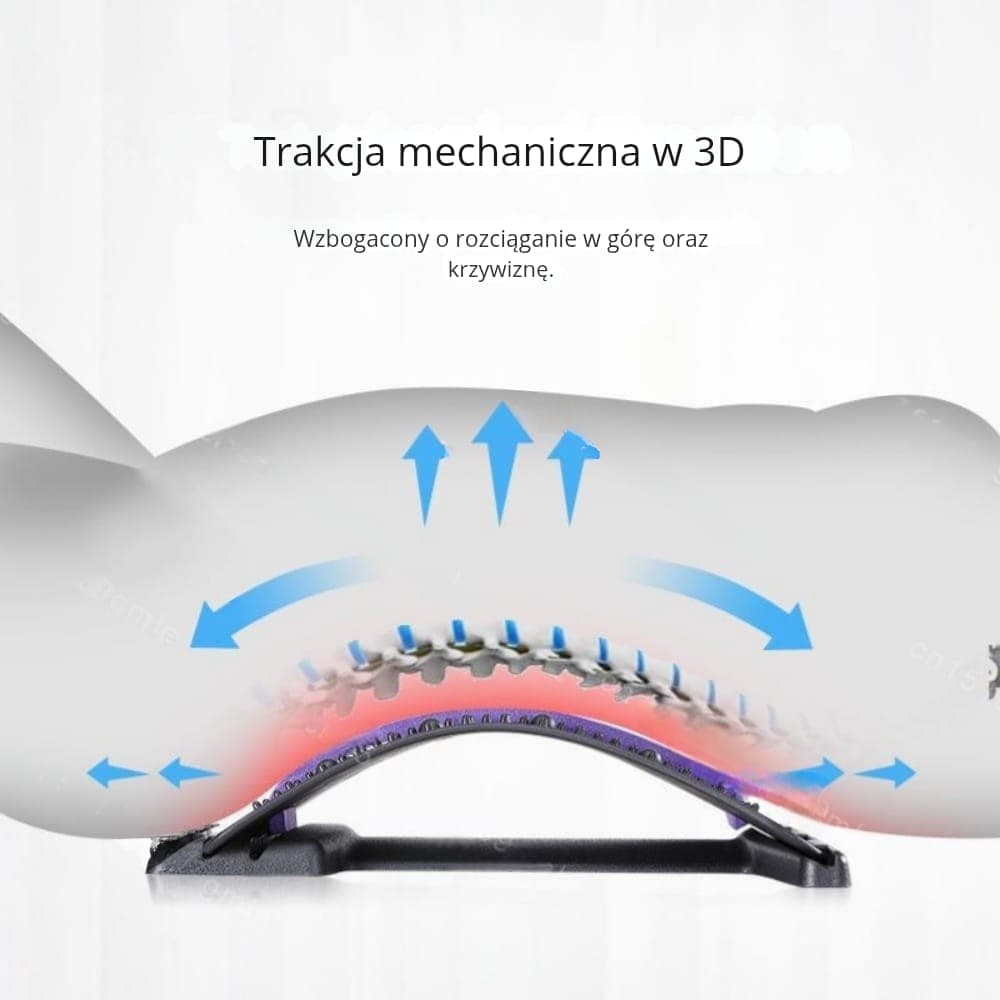 STOŻEK DO ROZCIAGANIA PLECOW, REGULOWANY MASAŻER