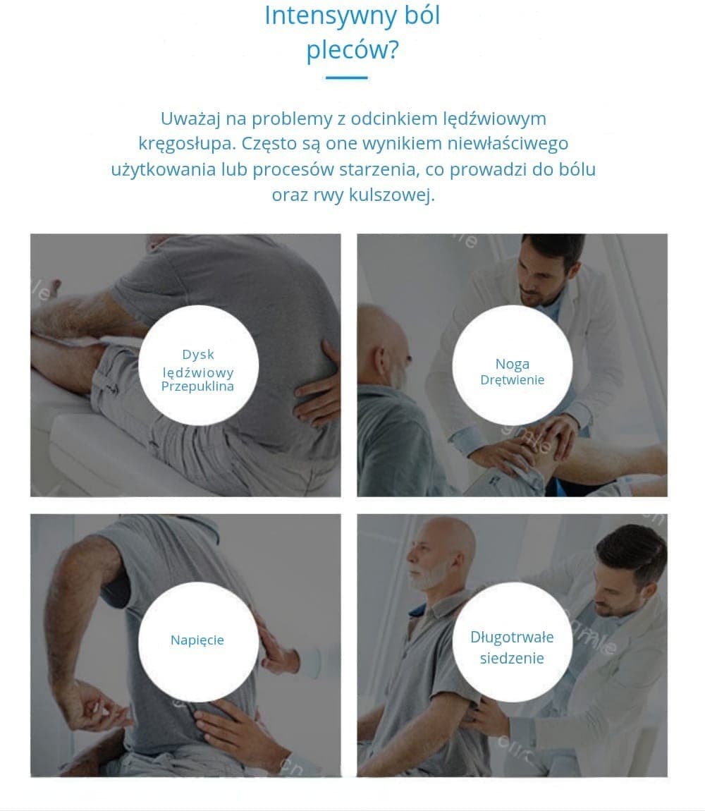 STOŻEK DO ROZCIAGANIA PLECOW, REGULOWANY MASAŻER